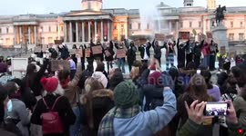 Sarah Everard: Now protesters gather in Trafalgar Square