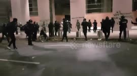 US: ‘Stop Line 3’ Protesters Clash With Police Outside Portland’s Courthouse