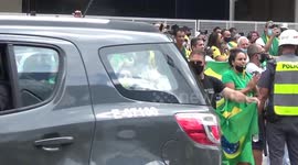 Caravan of Supporters of President Jair Bolsonaro in Sao Paulo