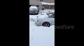 US: Blizzard Warning Issued As Strong Snowstorm Slamming Wyoming