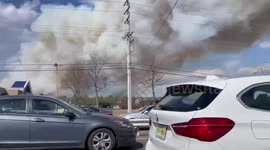 US: Large Brush Fire Shuts Down Garden State Parkway In Lakewood, NJ
