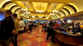 US: Crowded Las Vegas Casino Just Before Easing Of Capacity Limit Amid COVID-19