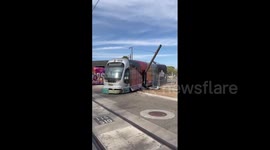 US: 6 Injured, Car Accident Causes Light Rail Train Derailment In Phoenix, Arizona