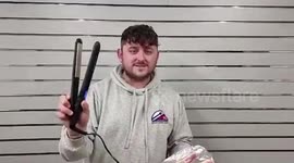 Hilarious video shows pub owner grilling bacon with hair straighteners