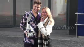 'Dancing on Ice' winner Sonny Jay poses with trophy in London