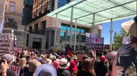 Women's march for justice in Perth, Australia