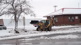 City of Scottsbluff NE Snow Removal after Winter Storm Xylia - March 15 2021
