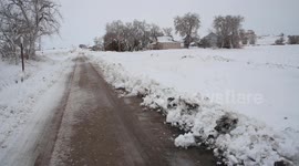 Impact of Winter Storm Xylia on Roads in Western Nebraska - Broadcast Ready
