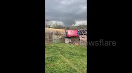 US: Storm With Tornado-Like Funnel Cloud Moves Into Central Alabama