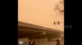 Beijing battered with devastating dust storm