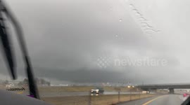Tornado warned storm wall cloud near Belton, MO.
