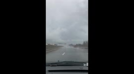 Tornado warned storm south of Kansas City in Belton. Wall cloud seen