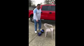 'Funny Hoverboard Fail ALMOST Results in a Painful Crash'