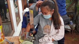 Evacuation of a Woman's Hand Caught in a Meat Grinder in East Jakarta, Indonesia