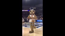 Borrowed my baby! Old Dominion mascot dances with baby during half-time performance in Norfolk