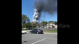 Multiple angles of the Ontario blast in Southern California