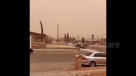 El Paso dust storm turns Texas sky orange