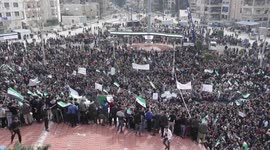 Thousands mark Syrian conflict's 10th anniversary in rebel-held Idlib