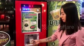 Vending machine sells cannabis coffee in Thailand