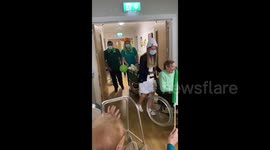 Adorable Ireland nursing home celebrates St. Patrick's Day mini-parade in Offaly