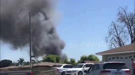 Massive fireworks explosion in Ontario, USA