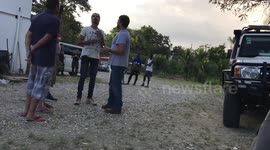 Rare video of Iraqi immigrants in migrant shelter camp in Costa Rica