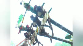 Babies were lifted on air for about 30 feet and revolve around the temple a bizarre ritual in Tamilnadu.