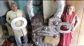Is this the key to a happy marriage? Indian couple forge huge lock weighing over 300 kg