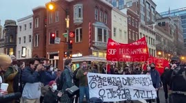 US: More Than A Hundred Protest Anti-Asian Hate Crimes In Downtown Washington DC