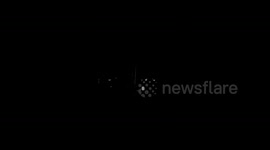 Stunned residents in Indonesia thought this flash of light overhead was a meteor. But it was an airplane