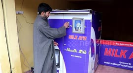 Edited version; Bizarre Milk ATM opens in Indian-administered region of Jammu and Kashmir
