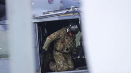 Military helicopters seen landing at Civil airport in Yorkshire