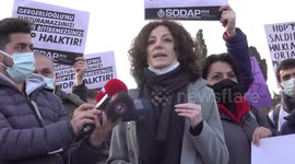 Solidarity action with HDP in Istanbul, Turkey