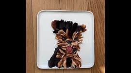 Puppy Food Art Timelapse Video for National Puppy Day