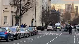Police attend scene of alleged stabbing in Pimlico, London