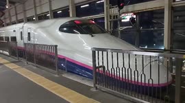 Japan earthquake shakes bullet train station in Fukushima