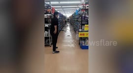 Japan quake throws items off supermarket shelves but tsunami warning CANCELLED