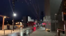 Japan earthquake rattles multi-storey car park in Miyagi