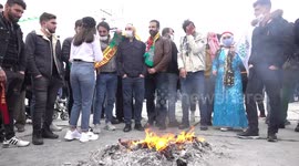 Celebrations of the Kurdish New Year in Istanbul as crackdown and threats against the main Kurdish party rise