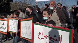A demonstration against Israeli activity in the Palestinian Territories and east Jerusalem