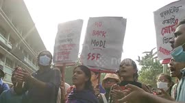 Anti Narendra Modi protest in Dhaka, Bangladesh