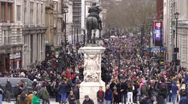 Tens of thousands gather in central London to protest the UK Lockdown