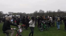 Anti Mask Protest In Hyde Park