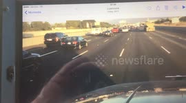 I580 had someone brake checking me so started filming and this happened!