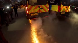 Met Police 'chased out of Hyde Park' at the end of the March 20 anti-lockdown protest