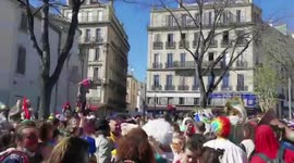 France: Thousands Join Carnival In Marseille Amid COVID-19 Pandemic 2