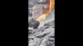 The volcanic eruption in Geldingardalur, Reykjanes, Iceland.