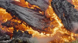 The volcanic eruption in Geldingardalur, Reykjanes, Iceland.