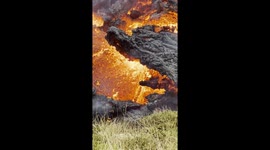The volcanic eruption in Geldingardalur, Reykjanes, Iceland.