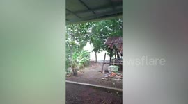 Homes damaged as summer storm hits northern Thailand